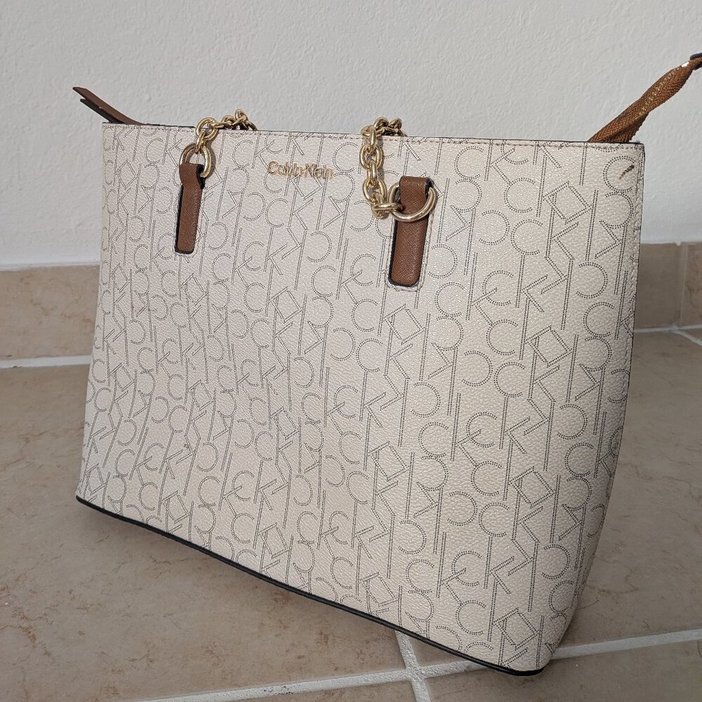 Calvin Klein Monogram Logo Tote